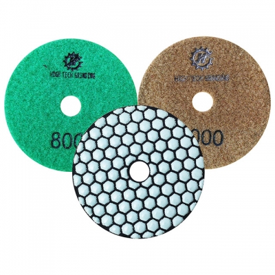 China hizo almohadillas de pulido de resina de granito para 3 pulgadas / 4 pulgadas
