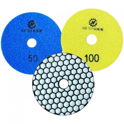 China hizo almohadillas de pulido de resina de granito para 3 pulgadas / 4 pulgadas