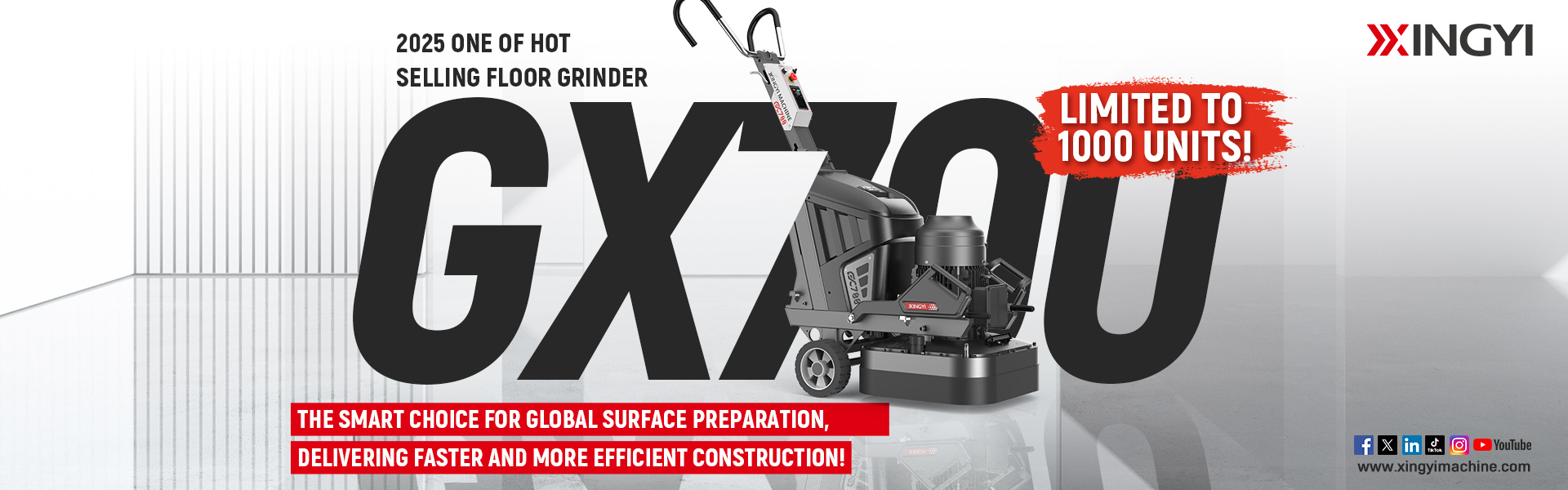 GX700 4 heads floor grinder